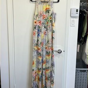 Floral silk dress